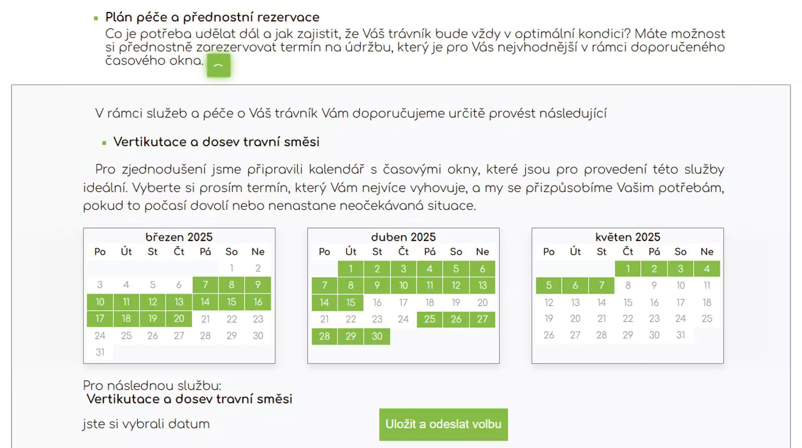 Prémiová program trávník plus